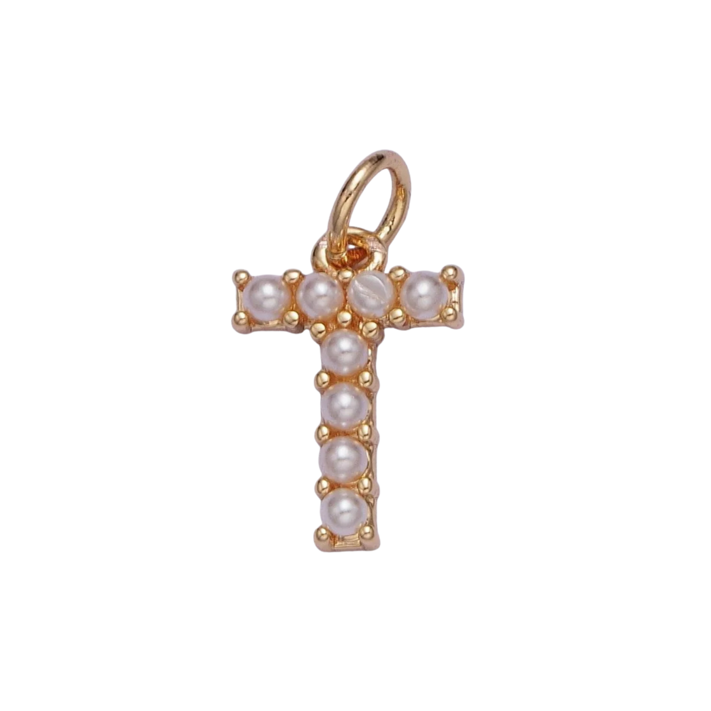 Medium Pearl Initial Charm