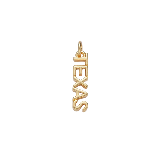 Small Texas Word Charm