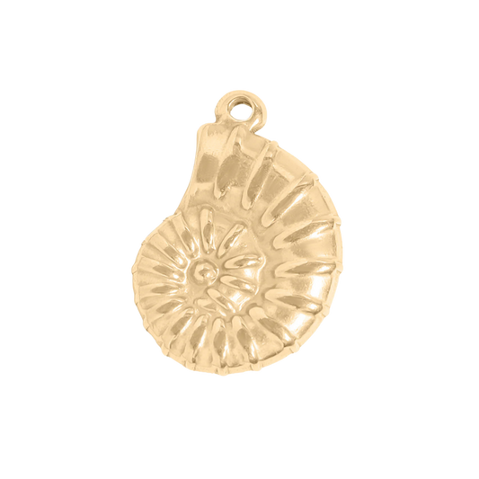 Large Gold Nautilus Charm