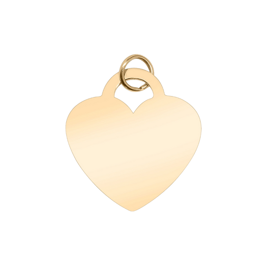 Large Heart Charm (Engravable)