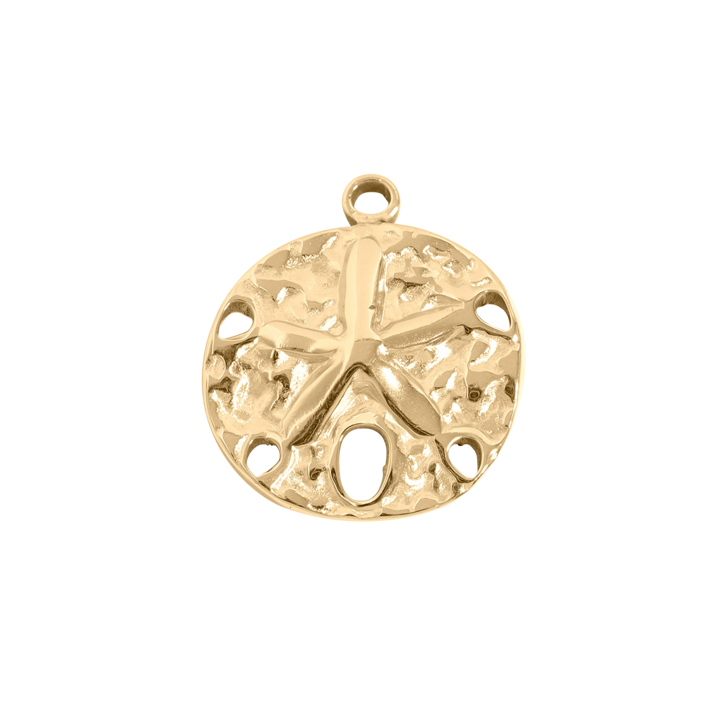 Medium Gold Sand Dollar Charm