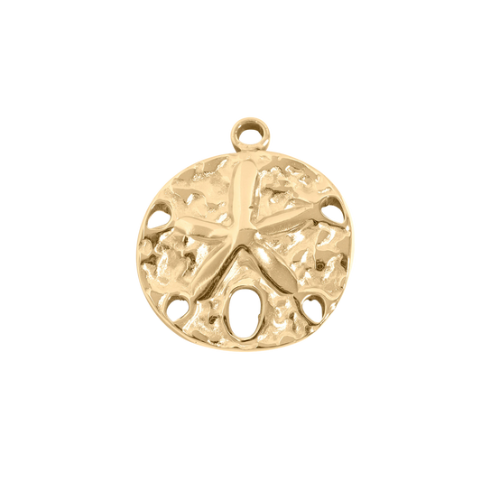 Medium Gold Sand Dollar Charm