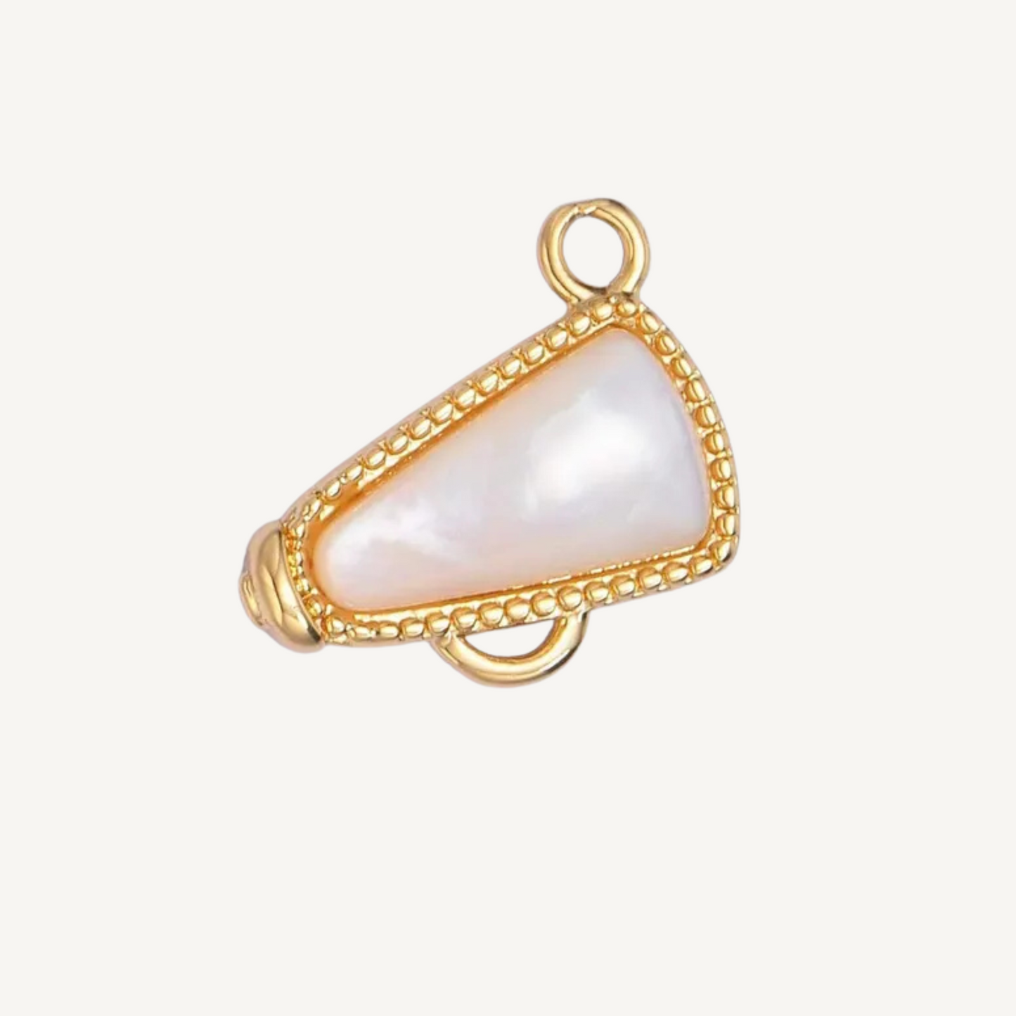 Medium Pearl Megaphone Charm