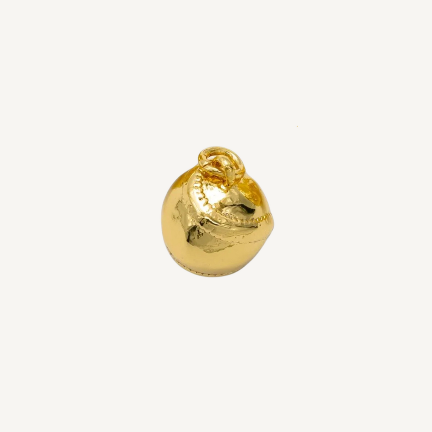 Small Gold Baseball/Softball Charm