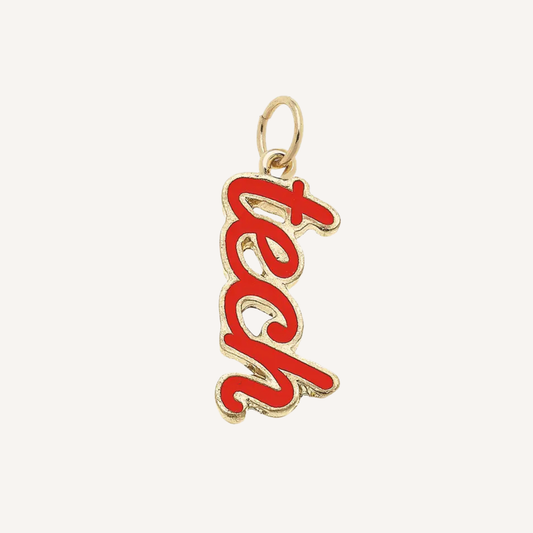 Medium Texas Tech Script Charm