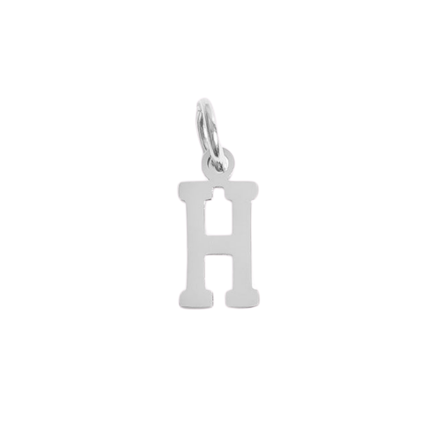 Small Silver Varsity Initial Charms