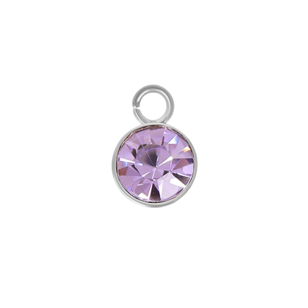 Mini Silver Birthstone Charms