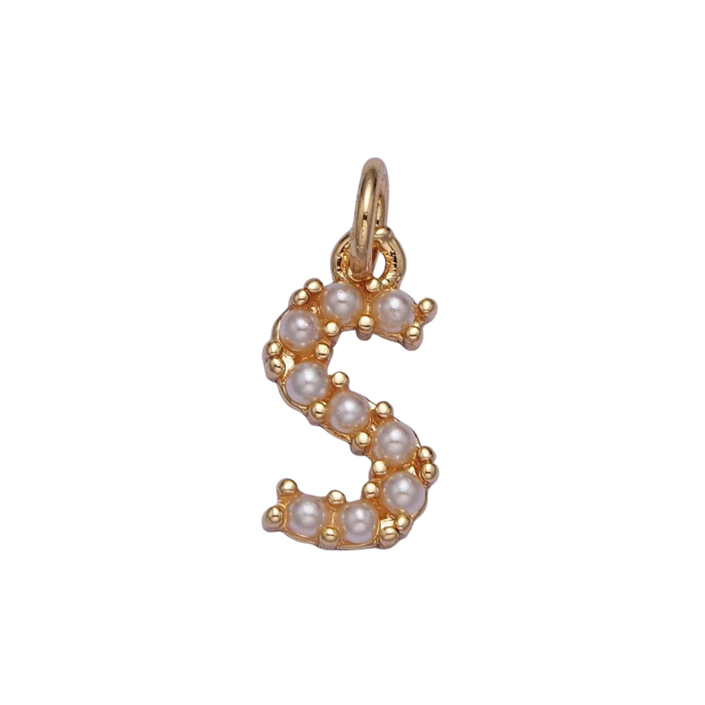 Medium Pearl Initial Charm