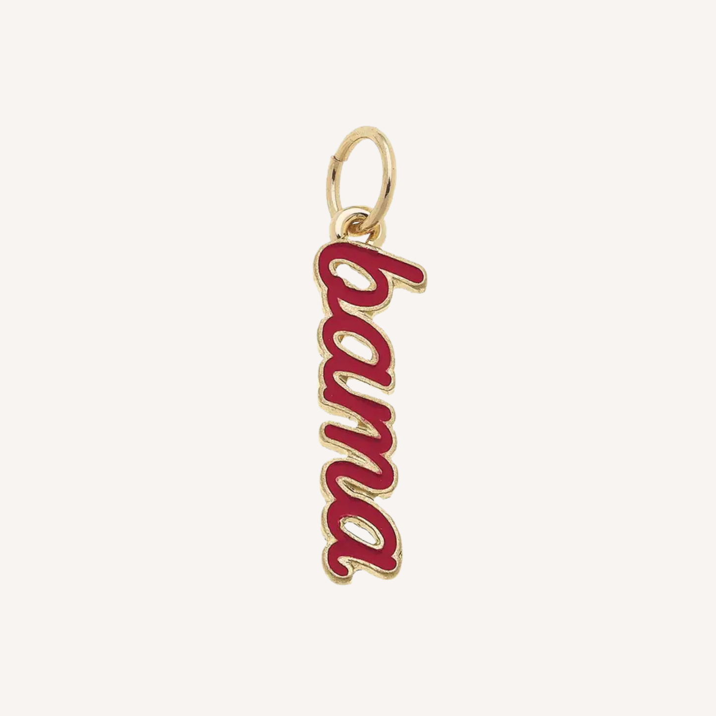 Large Alabama Crimson Tide Script Charm