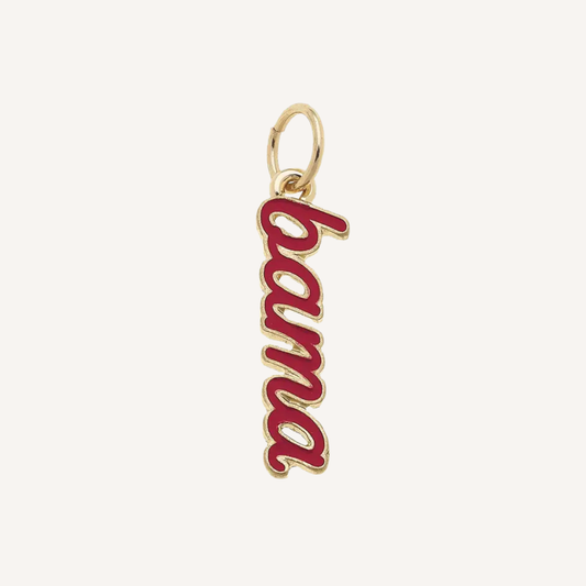 Large Alabama Crimson Tide Script Charm