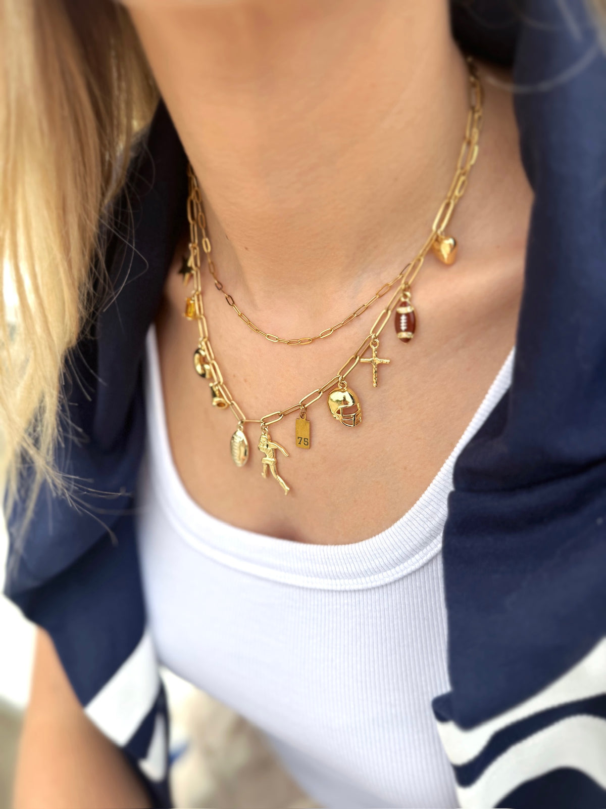 Football 11-Charm Necklace