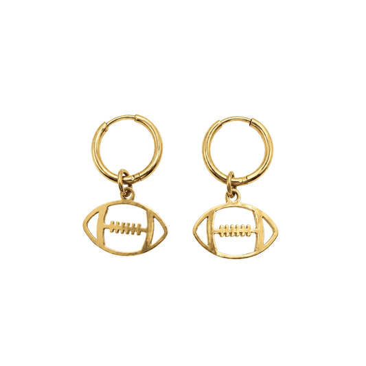Football Dangle Earrings