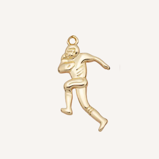 Large Football Player Charm