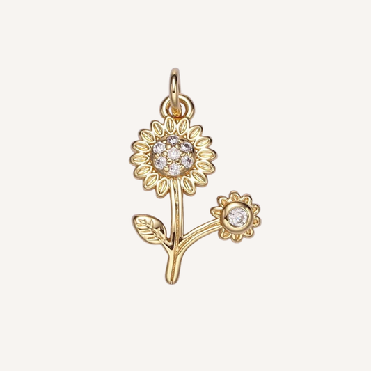 Small Sunflower Charm