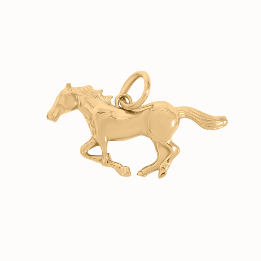 Small Cantering Horse Charm