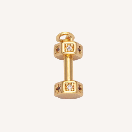 Small Dumbbell Charm