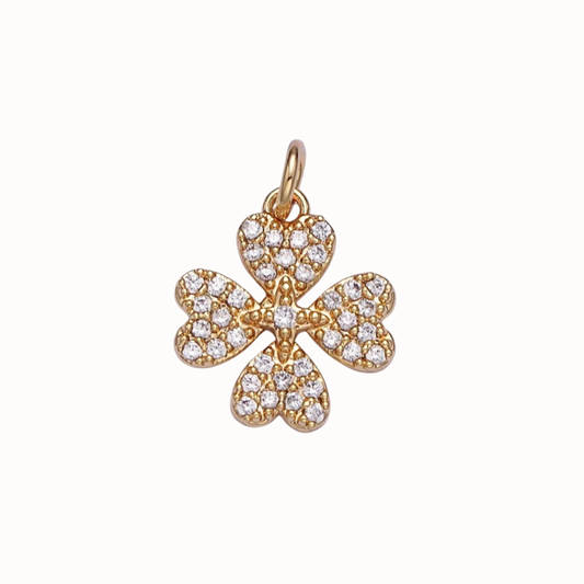 Small Four-Leaf Clover Charm