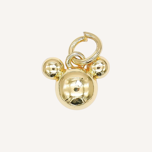 Mini Gold Mouse Charm