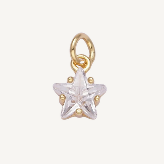 Mini Rhinestone Star Charm