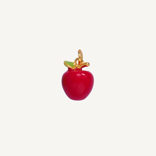 Small Red Apple Charm