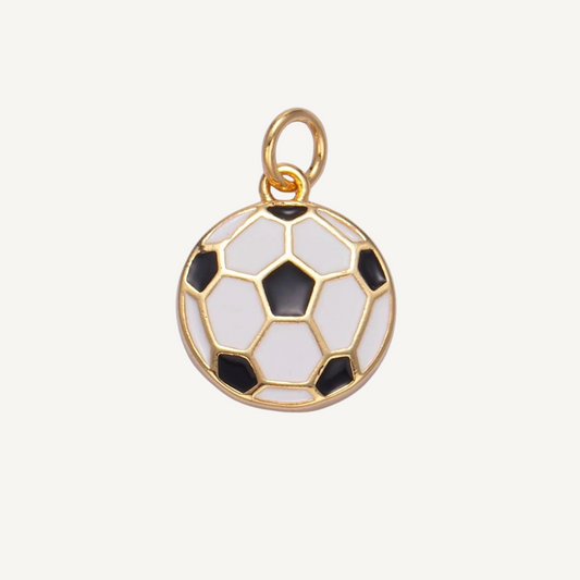 Medium Flat Soccer Ball Charm