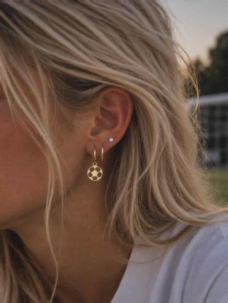 Soccer Dangle Earrings