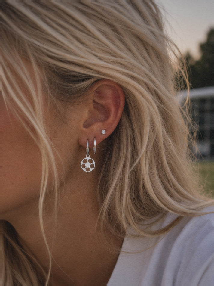 Soccer Dangle Earrings