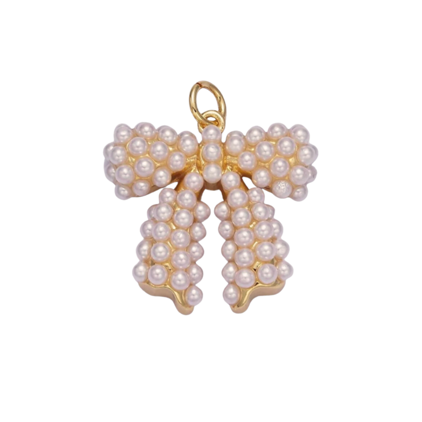 Large Pearl Bow Charm