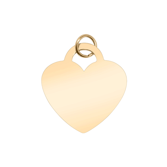 Large Engravable Heart Charm