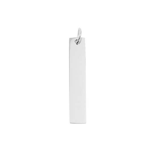 Large Silver Vertical Bar (Engravable)