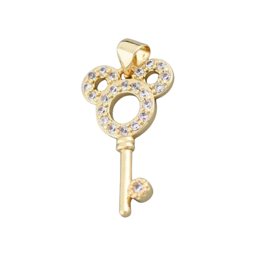 Large Mouse Ears Key Charm