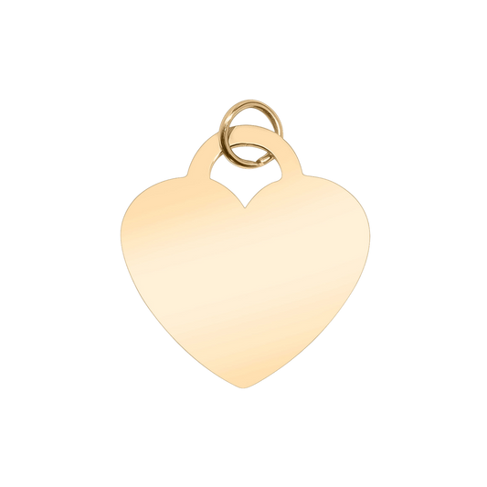 Large Engravable Heart Charm