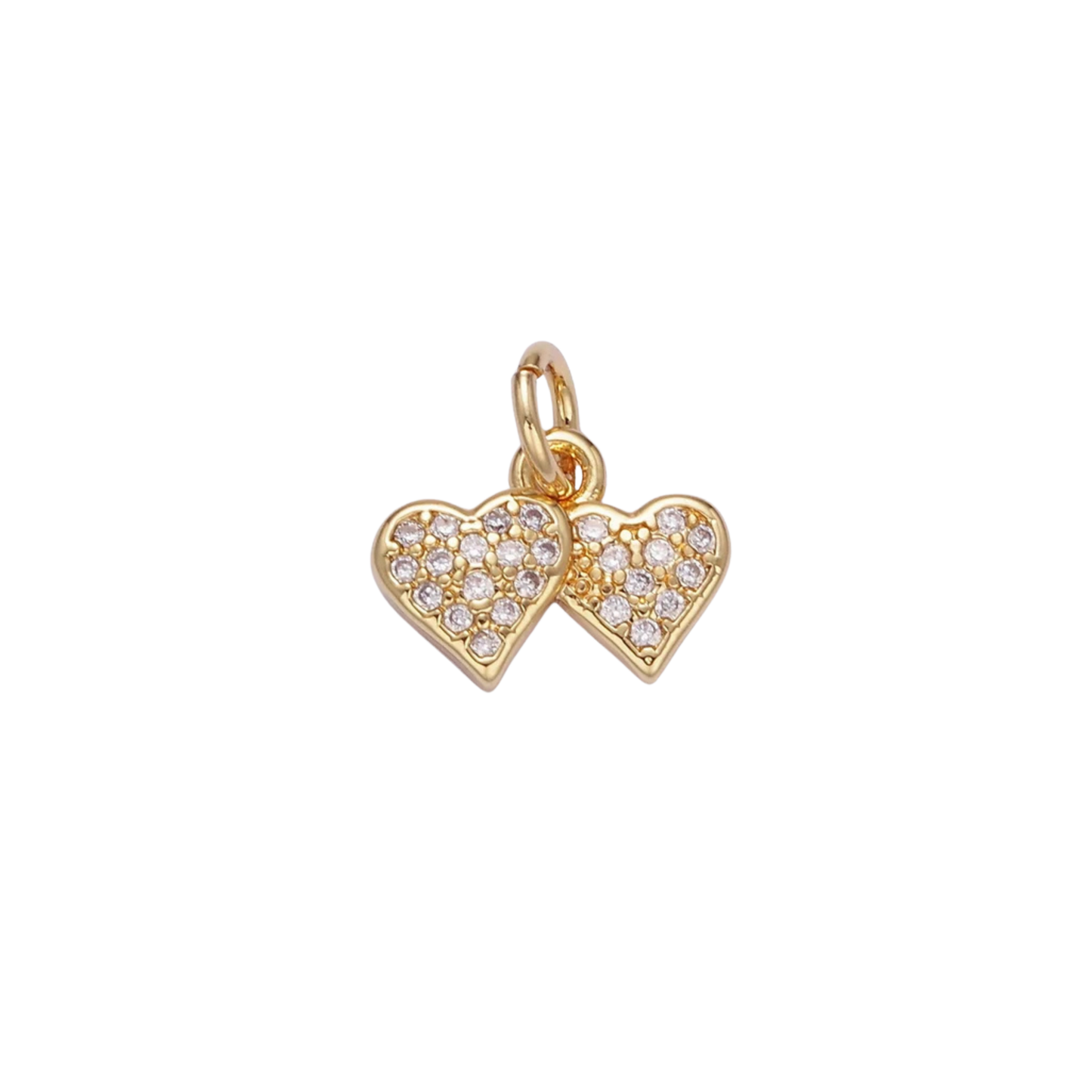 Mini Two Hearts Charm