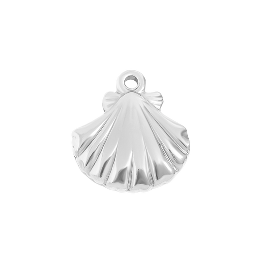 Medium Silver Clam Shell Charm