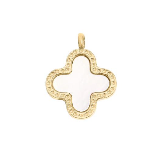 Medium White Clover Charm