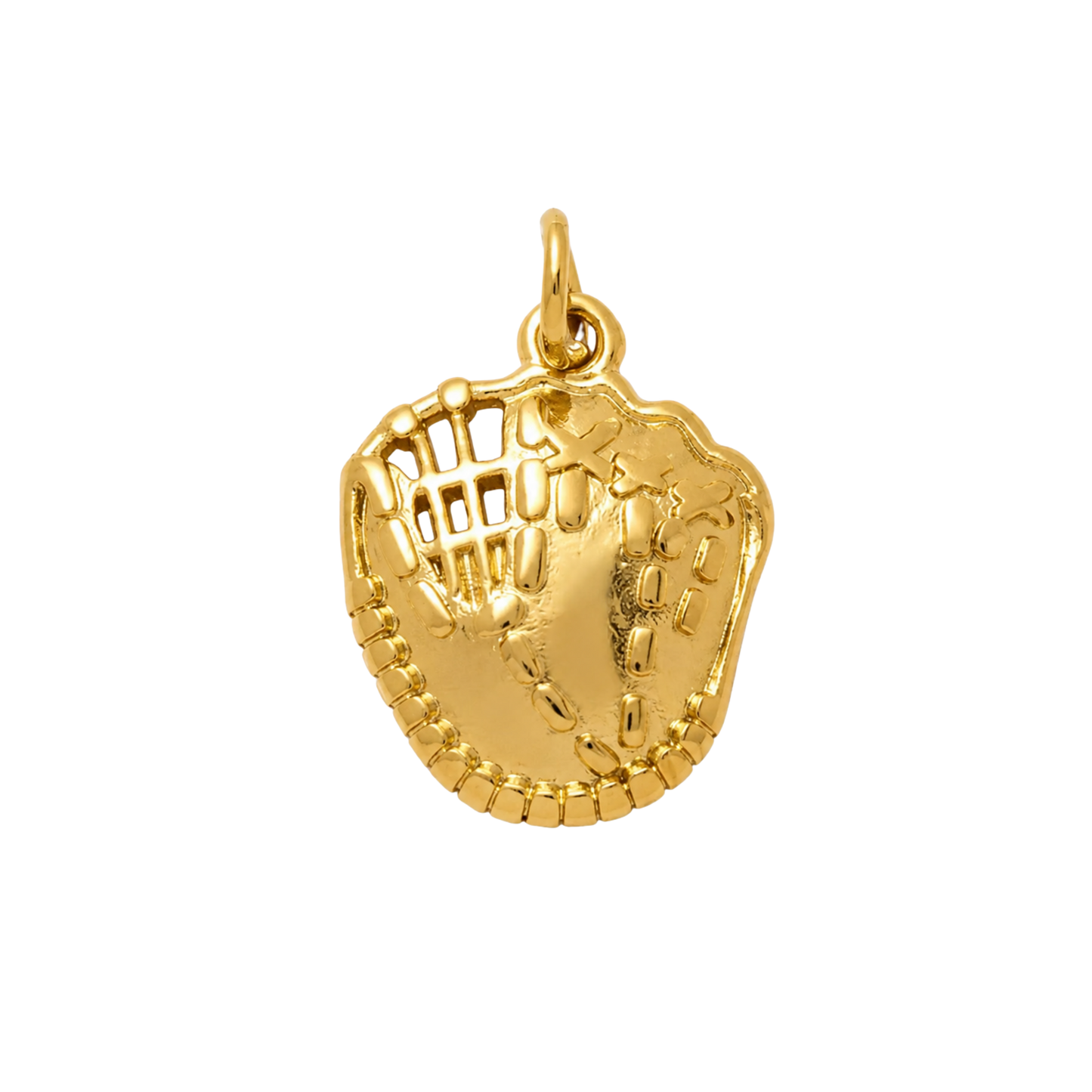 Medium Gold Baseball Glove Charm
