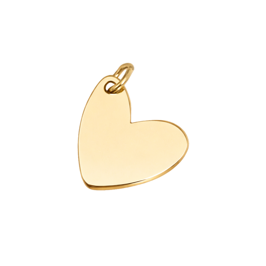 Medium Engravable Hanging Heart Charm