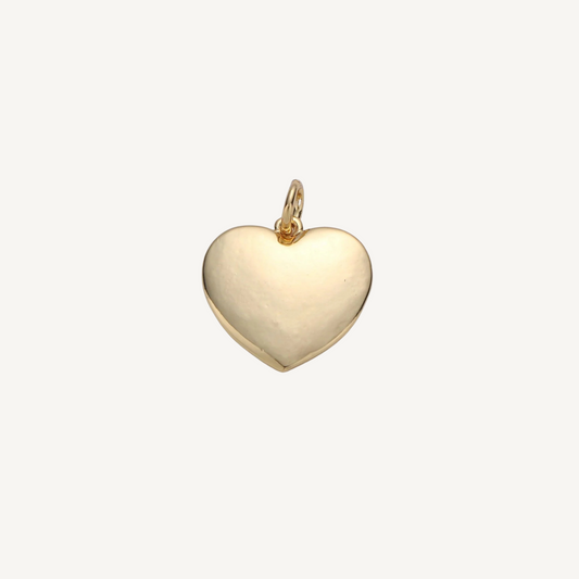 Medium Gold Heart Charm