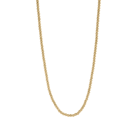 18K Gold Beaded Necklace