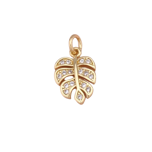 Small Tropical Leaf Charm