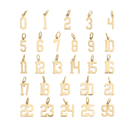 Small Varsity Number Charms