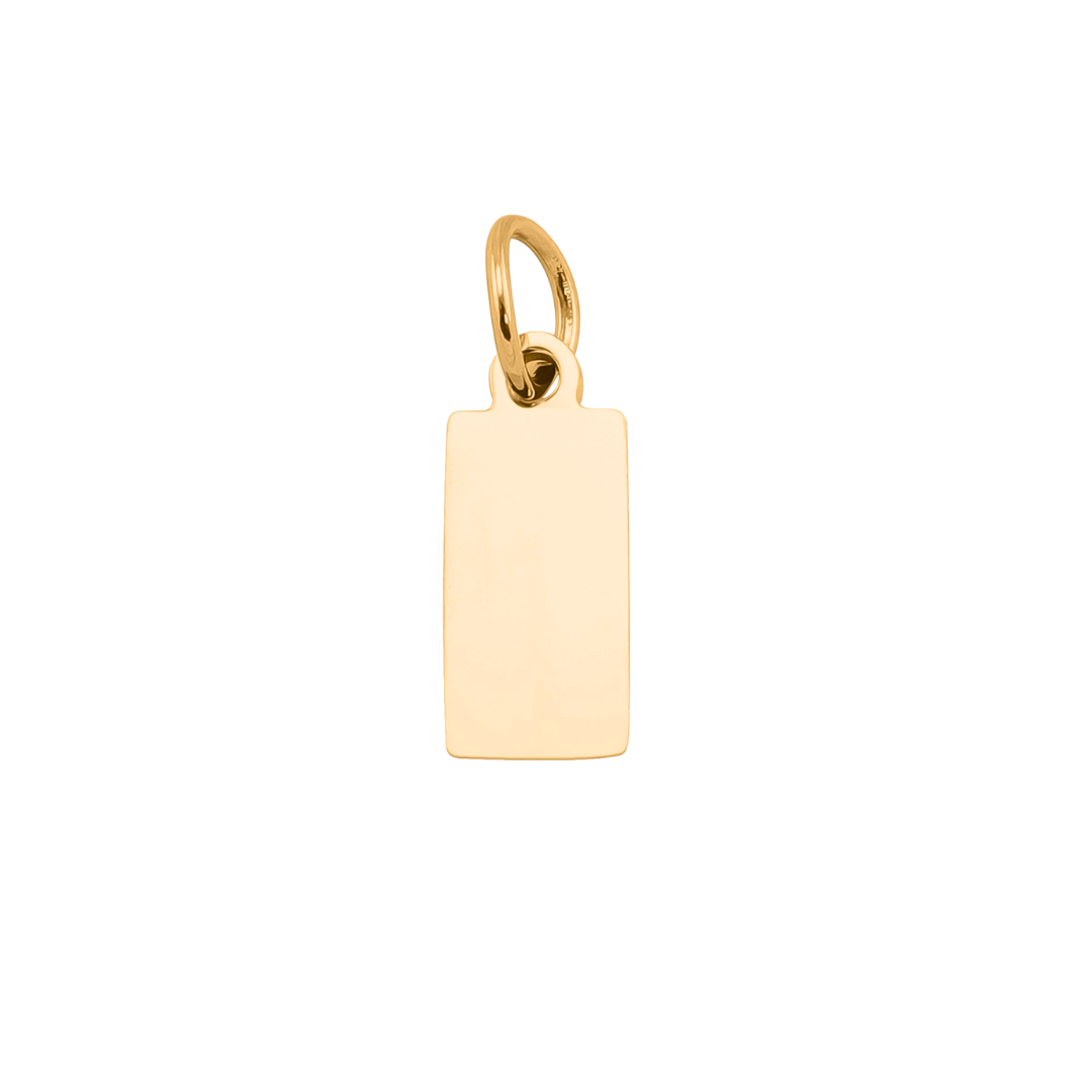 Small Tag Charm (Engravable)