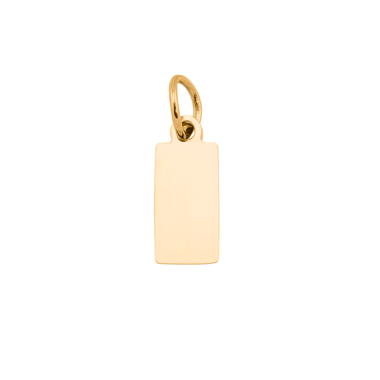 Small Tag Charm (Engravable)