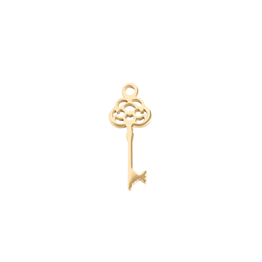 Small Gold Key Charm