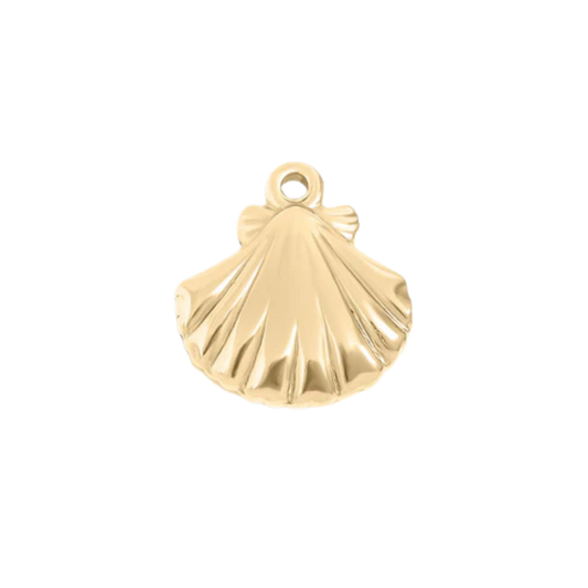 Medium Gold Clam Shell Charm