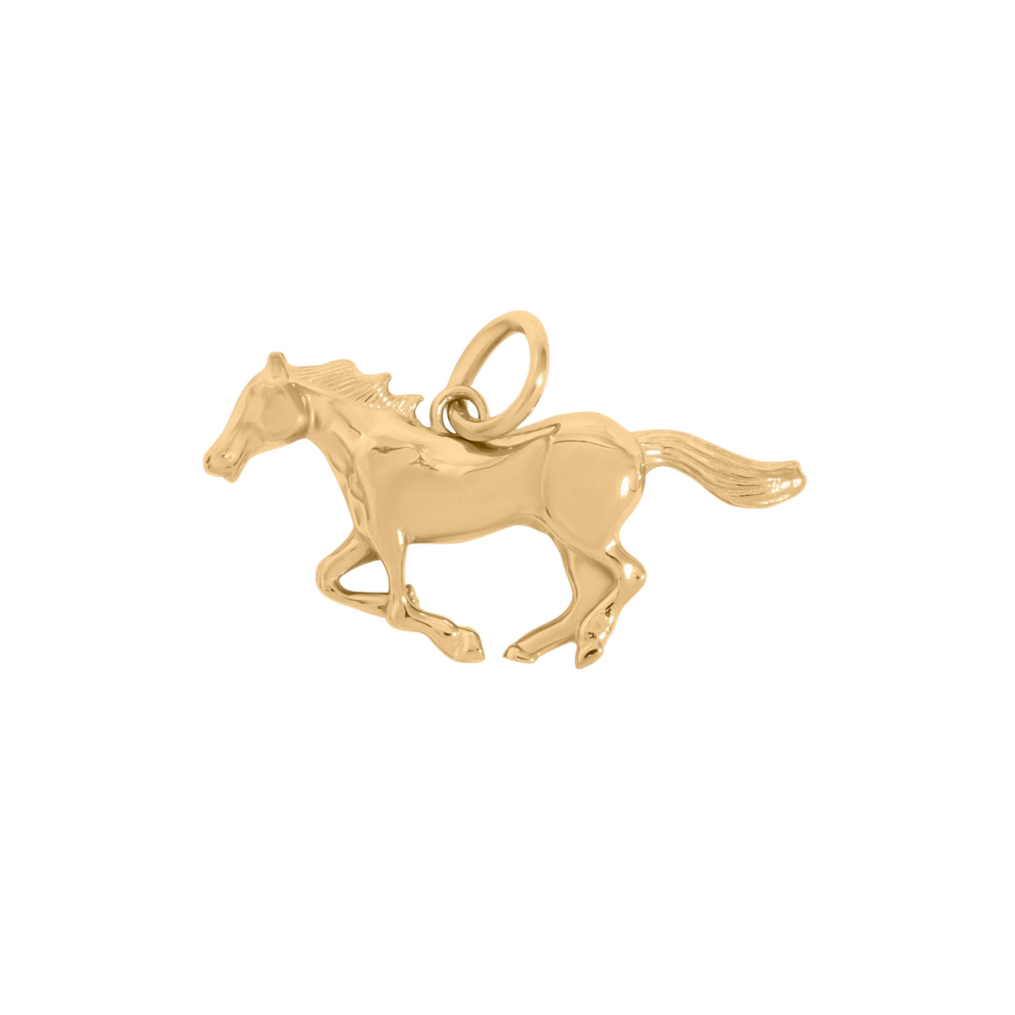 Small Cantering Horse Charm