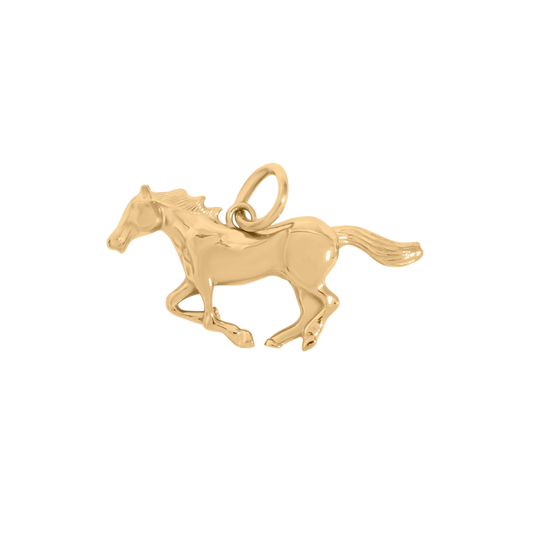 Small Cantering Horse Charm