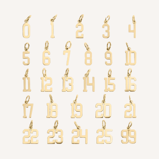 Small Varsity Number Charms