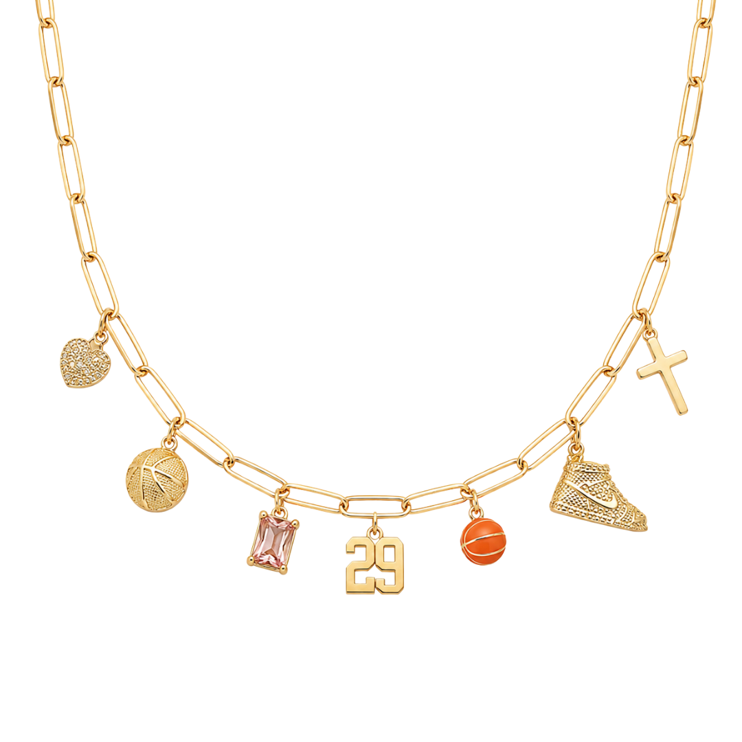 Basketball 7-Charm Necklace