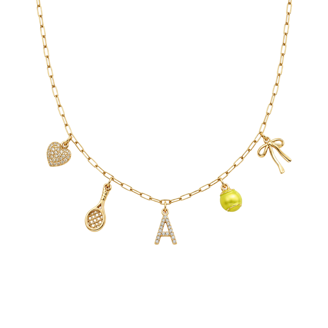 Tennis 5-Charm Necklace